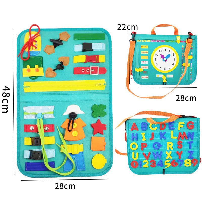 Busy Book Montessori Learning Board