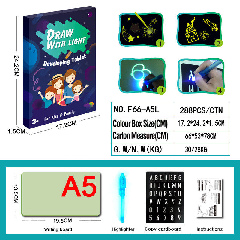 3D Magic Drawing Pad with Light Effects