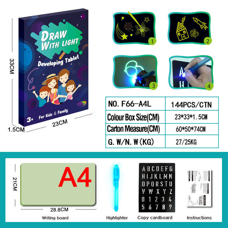 3D Magic Drawing Pad with Light Effects