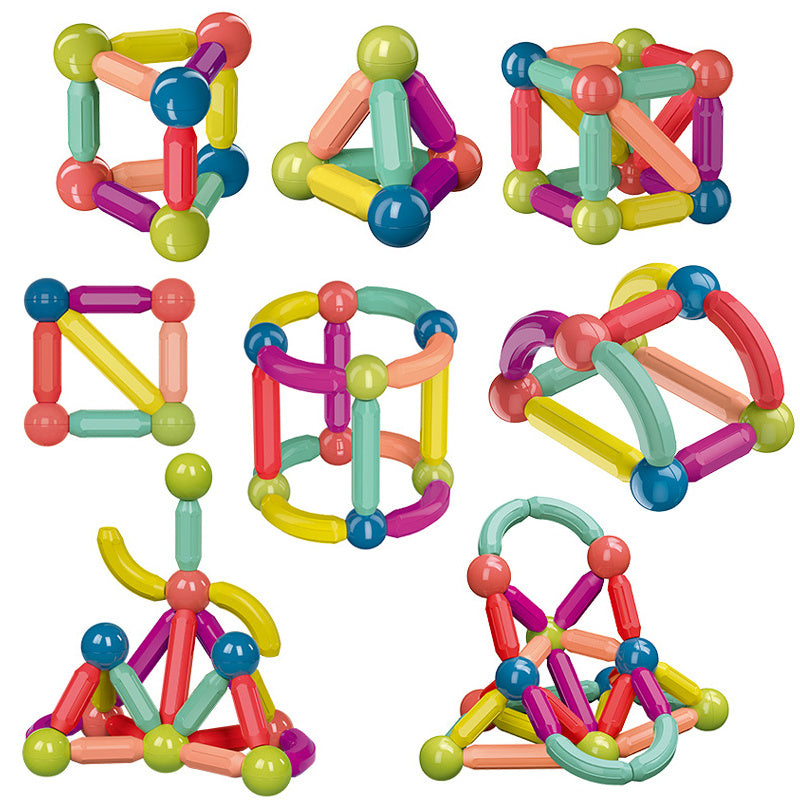 Magnetic Building Sticks & Blocks Set