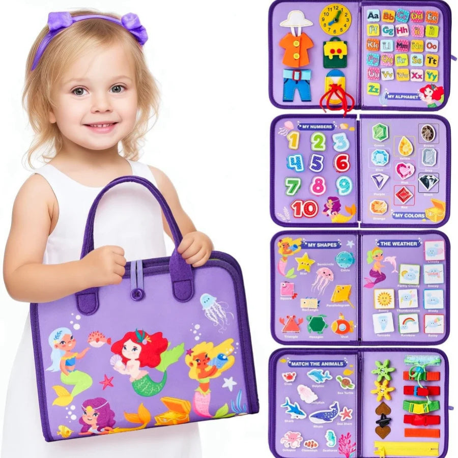 Busy Book Montessori Learning Board