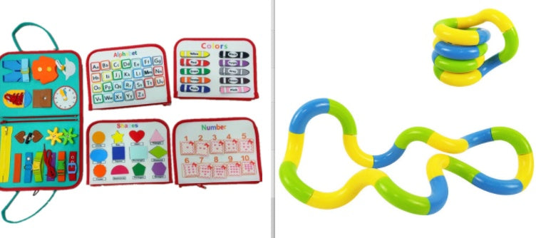 Busy Book Montessori Learning Board