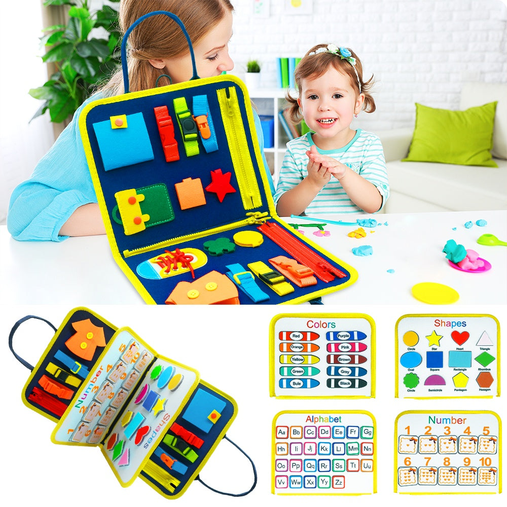 Busy Book Montessori Learning Board