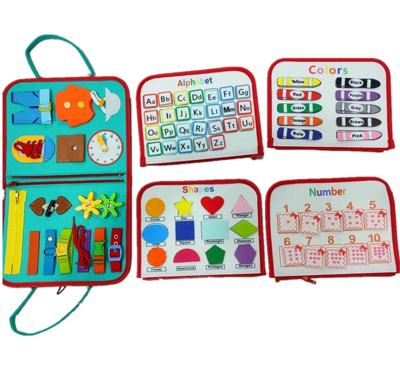 Busy Book Montessori Learning Board