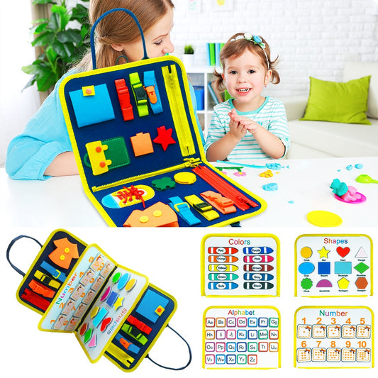 Busy Book Montessori Learning Board